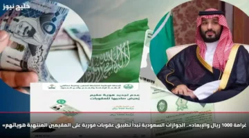 قرار جديد في السعودية يفرض غرامة 1000 ريال وترحيل فوري على المخالفين للإقامة 1